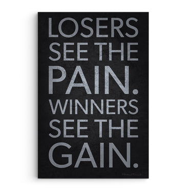 Losers See Pain, Winners See Gain